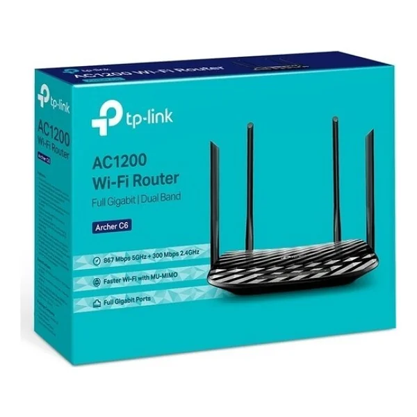 Tp-Link Archer C6 4 Port 1200 Mbps Router - Görsel 6