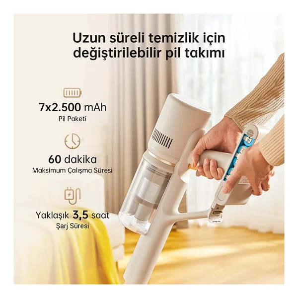 Dreame U20 Şarjlı Dikey Süpürge - Görsel 4
