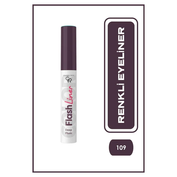 Golden Rose Flash Liner 109 Deep Plum Eyeliner - Görsel 2