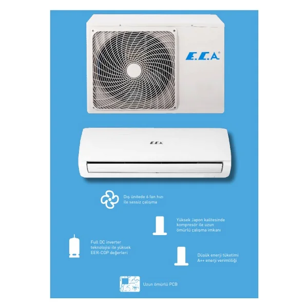 E.C.A. Spylos Pro Esa1524a100 A++ 24000 Btu Inverter Duvar Tipi Klima - Montaj Dahil - Görsel 9