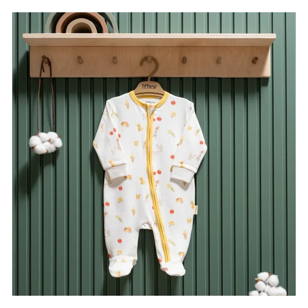 Tiffany Baby Strawberry Organik Theme Fermuarlı Tulum 45040 - Görsel 2