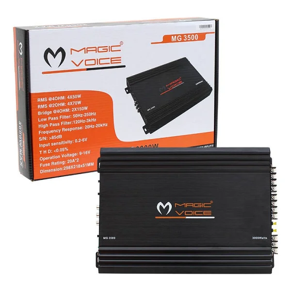 Magicvoice Mg-3500 3000 W 4 Kanal Oto Amplifikatör - Görsel 3