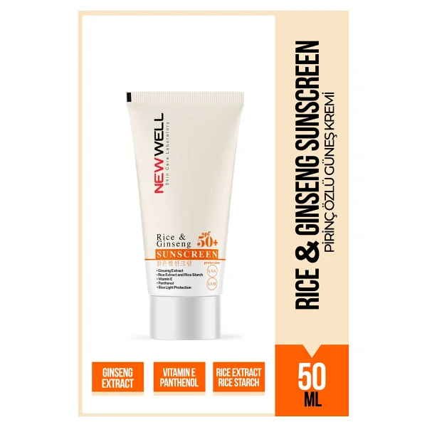 New Well Rice & Ginseng 50 Ml 50 Faktör Güneş Kremi - Görsel 7