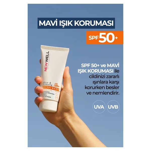 New Well Rice & Ginseng 50 Ml 50 Faktör Güneş Kremi - Görsel 3