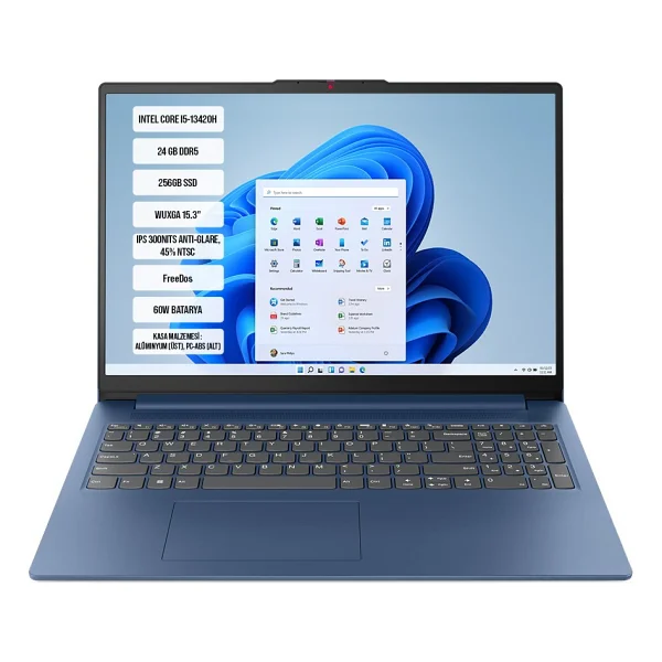 Lenovo Ideapad Slim 3 15ırh10 83k10062tr İ5-13420h 8 GB 256 GB SSD UHD Graphics 15.3" Wuxga Notebook - Görsel 9