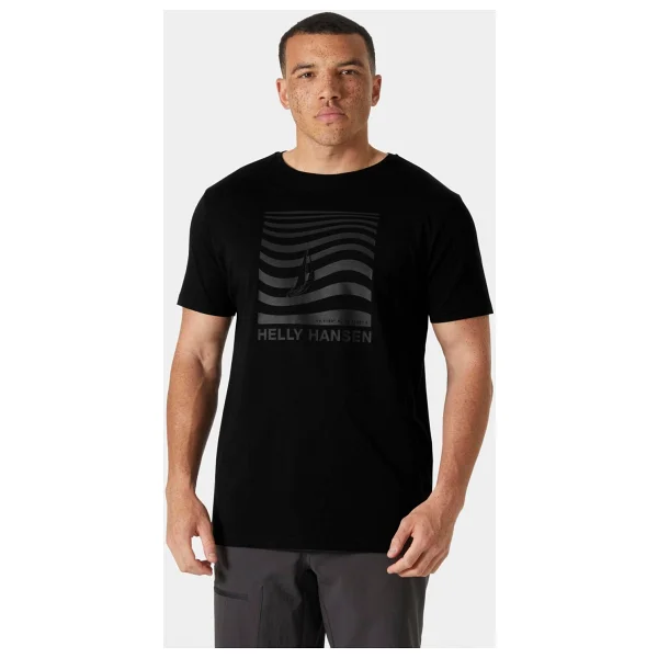 Helly Hansen Shoreline 3.0 HHA.54601-990 Siyah Kısa Kollu Bisiklet Yaka Erkek Tişört - Görsel 4