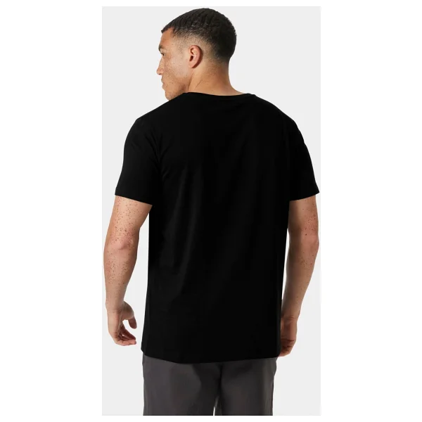 Helly Hansen Shoreline 3.0 HHA.54601-990 Siyah Kısa Kollu Bisiklet Yaka Erkek Tişört - Görsel 2