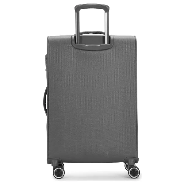 Pierre Cardin 04pc6000 Kumaş Kabin + Orta Boy Antrasit 2'li Valiz Seti - Görsel 3