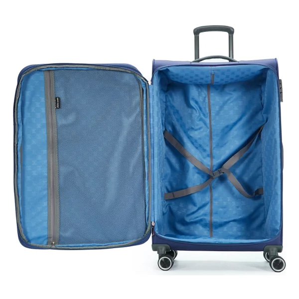Pierre Cardin 04PC6000 Kumaş Orta + Büyük Boy Lacivert 2'li Valiz Seti - Görsel 5