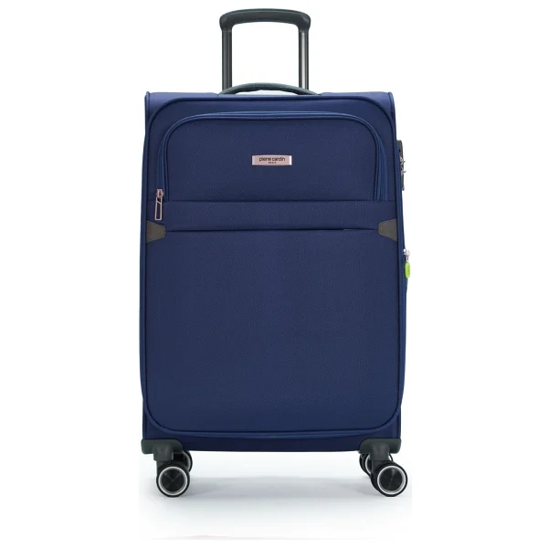 Pierre Cardin 04pc6000 Kumaş Kabin + Orta Boy Lacivert 2'li Valiz Seti - Görsel 2