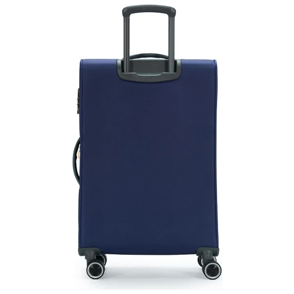 Pierre Cardin 04pc6000 Kumaş Kabin + Orta Boy Lacivert 2'li Valiz Seti - Görsel 3