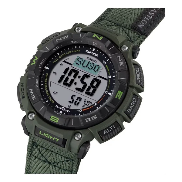 Casio Pro-Trek Prg-340b-3dr Kumaş Kordon Erkek Kol Saati - Görsel 4