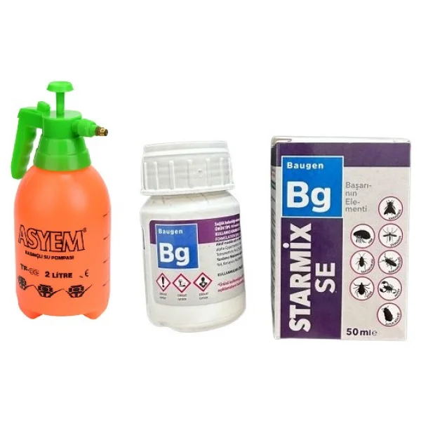 Asyem Pompa 2 Lt + Starmix 50 Ml (Hamam Böçeği ,Tahta Kurusu ,Pire, Haşere Ve Kene Öldürücü) - Görsel 3
