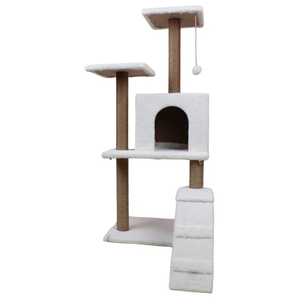 Nursoft B-08 Kedi Tırmalama Ve Oyun Evi - Bej - Görsel 5