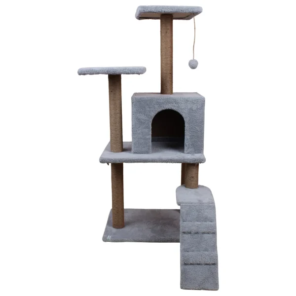 Nursoft B-08 Kedi Tırmalama Ve Oyun Evi - Bej - Görsel 9