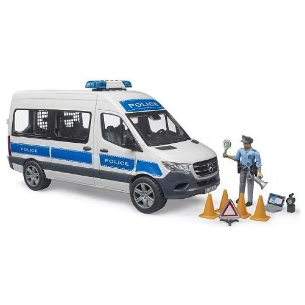 Bruder MB Sprinter Polis Minibüsü Sürücüsü Ve Aksesuarları Br02683 - Görsel 2