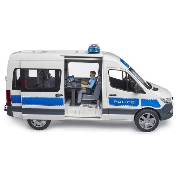 Bruder MB Sprinter Polis Minibüsü Sürücüsü Ve Aksesuarları Br02683 - Görsel 5
