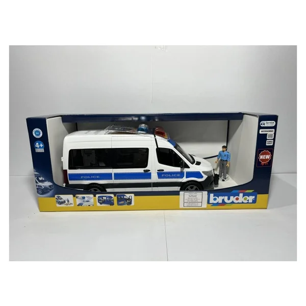 Bruder MB Sprinter Polis Minibüsü Sürücüsü Ve Aksesuarları Br02683 - Görsel 6