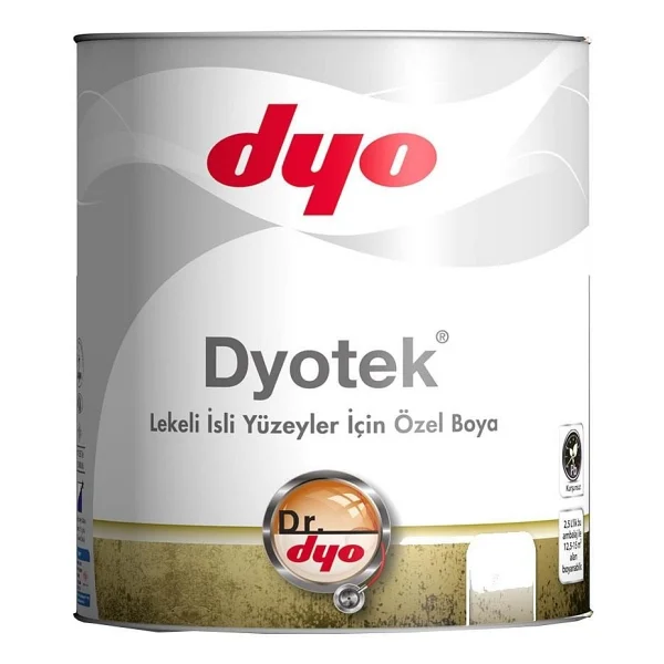 Dyo Dyotek Leke Ve İsli Yüzeyler Beyaz 0.75 Lt İç Cephe Boyası - Görsel 2