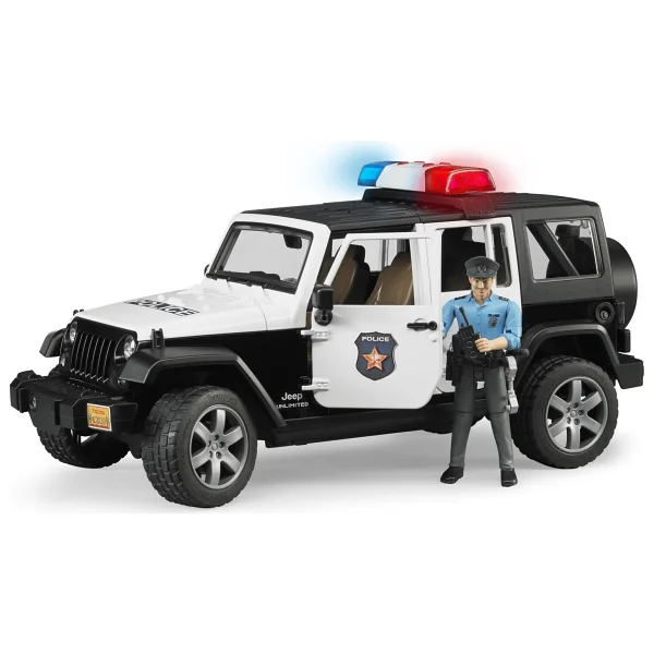 Bruder 02526 Jeep Wrangler U.R Polis Memuru Polis Arabası - Görsel 9