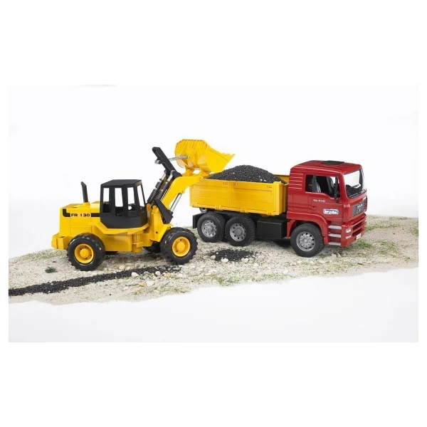 Bruder Br02752 Man Damperli Kamyon Ve Fr130 Kepçe İş Makinesi - Görsel 3