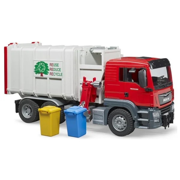 Bruder Man Tgs Yandan Aktarmalı Çöp Kamyonu Br03761 - Görsel 8