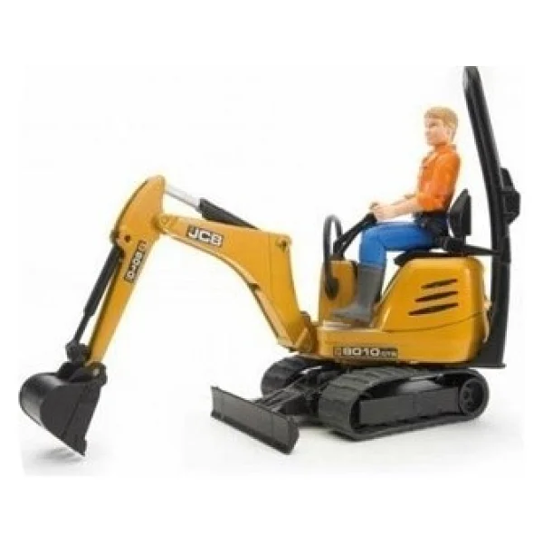 Bruder Br62002 Jcb Mikro Ekskavatör 8010 Cts Ve İnşaat İşçisi - Görsel 3