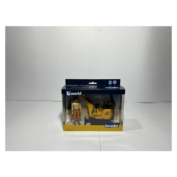 Bruder Br62002 Jcb Mikro Ekskavatör 8010 Cts Ve İnşaat İşçisi - Görsel 4