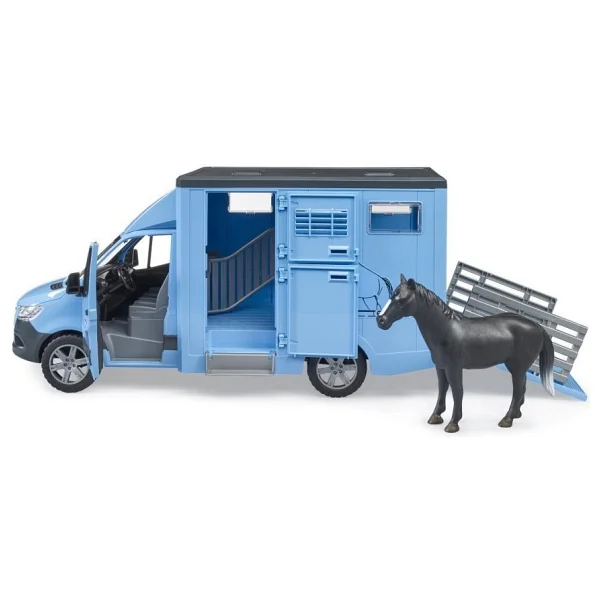 Bruder Mercedes Benz Sprinter At Nakil Aracı ve At BR02674 - Görsel 7