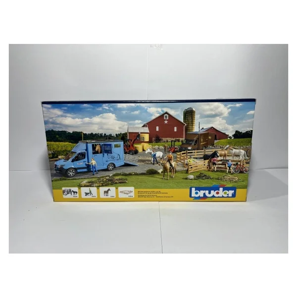 Bruder Mercedes Benz Sprinter At Nakil Aracı ve At BR02674 - Görsel 10