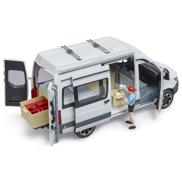 Bruder MB Sprinter Karavan, Aksesuarlar Ve Sürücüsü Br02672 - Görsel 5