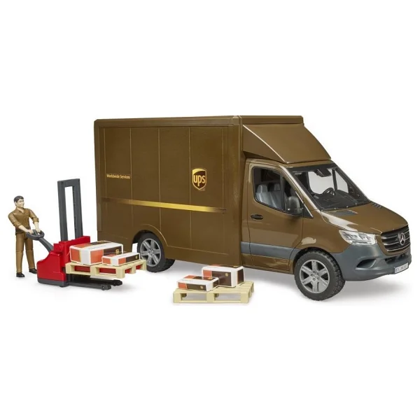 Bruder Mercedes Benz Sprinter Ups Kargo Aracı Transpalet Br02678 - Görsel 3