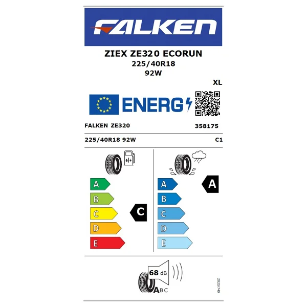 Falken Ziex Ze320 225/40 R18 92w XL Yaz Lastiği - 2025 - Görsel 5