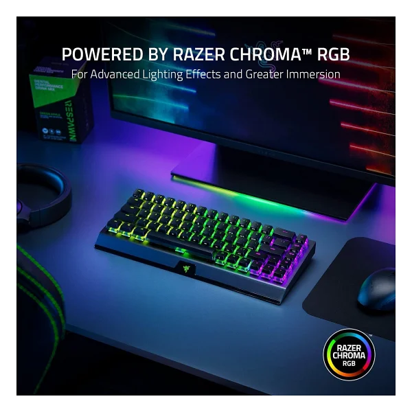 Razer Blackwidow V3 Mini Hyperspeed RGB %65 Tkl Green Switch Kablolu/Kablosuz Mekanik Oyuncu Klavyesi - Görsel 8