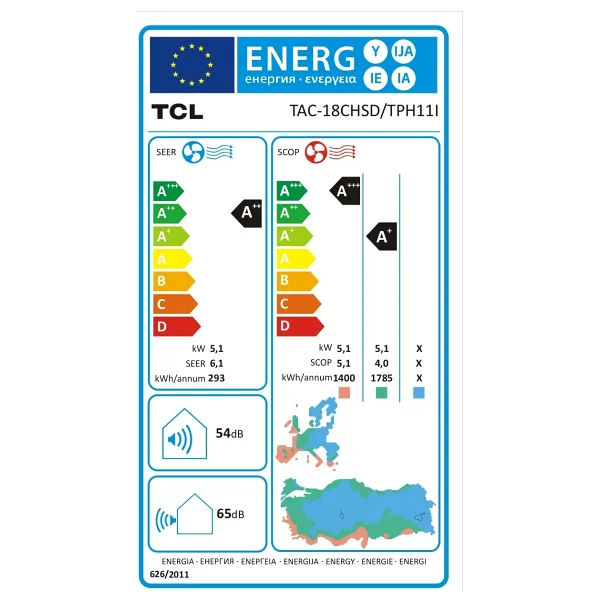 Tcl Breezeın Tac-18chsd/Tph11ı A++ 18000 Btu Inverter Duvar Tipi Klima - Görsel 8