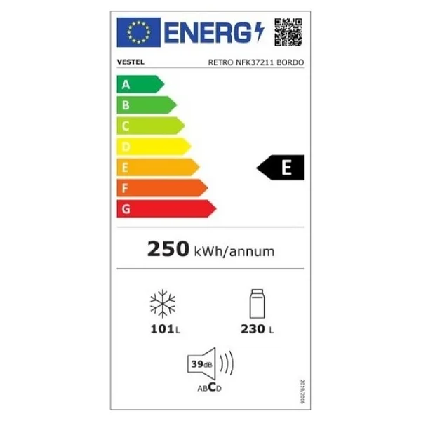 Vestel Retro Nfk37211 Kombi No Frost Buzdolabı - Görsel 6