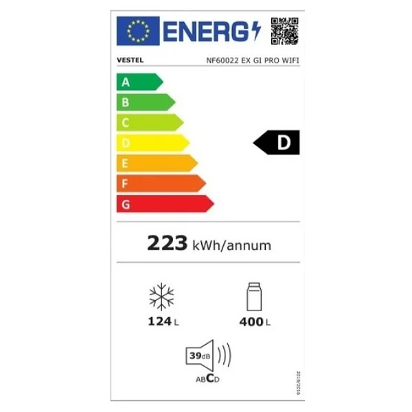 Vestel Nf60022 Ex Gı Pro Wi-Fi Çift Kapılı No Frost Buzdolabı - Görsel 4