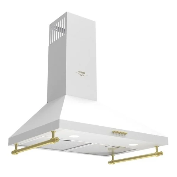 Vestel AD-60041 RB Rustik Beyaz Duvar Tipi Ankastre Davlumbaz - Görsel 3