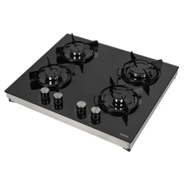 Vestel SO 6114 YS DG Siyah Cam Set Üstü Ocak - Görsel 2