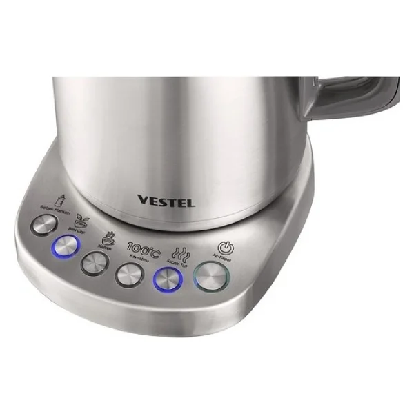 Vestel Ziyafet S3000 Dgt 2200 W 1.7 Lt Çelik Kettle - Görsel 3