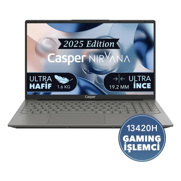 Casper Nirvana X650.1342-Bv00x-G-F İ5-13420h 16 GB 500 GB SSD UHD Graphics 15.6" Full HD Notebook - Görsel 6