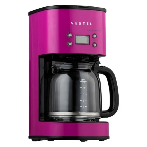 Vestel Retro Pembe Filtre Kahve Makinesi - Görsel 2