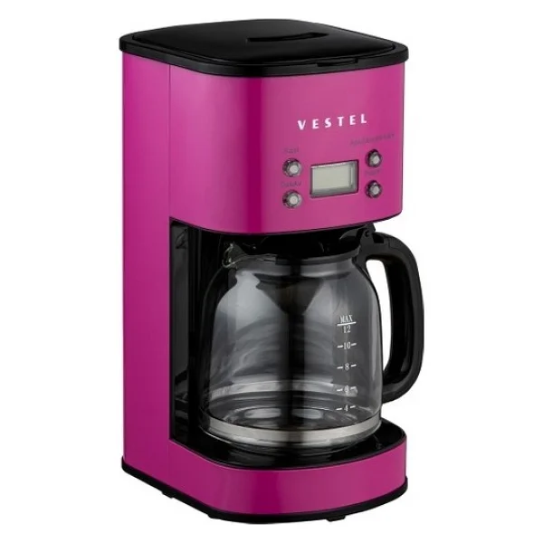 Vestel Retro Pembe Filtre Kahve Makinesi - Görsel 3