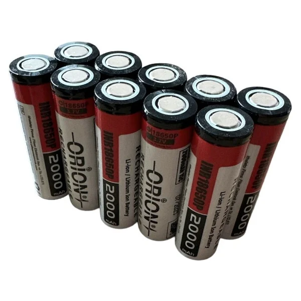 Orion 10 Adet 18650p 3.7v 2000mah 15c Şarj Edilebilir Pil - Görsel 3