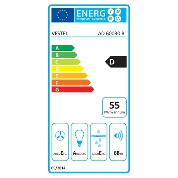 Vestel Ad-60030 Duvar Tipi Davlumbaz - Görsel 5