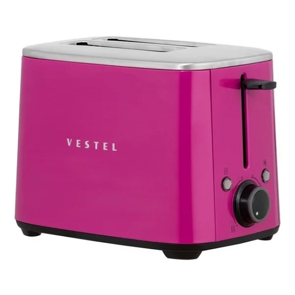 Vestel Retro Pembe 2 Dilim Ekmek Kızartma Makinesi - Görsel 2