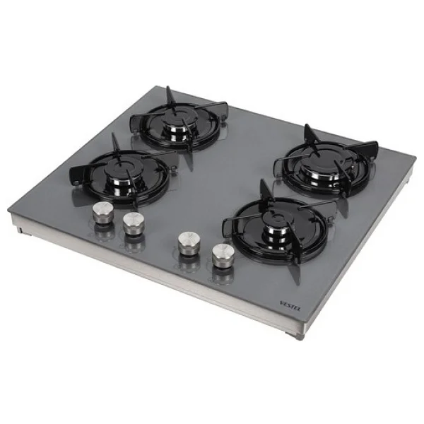 Vestel So 6114 Yg Gri Cam Set Üstü Ocak - Görsel 2