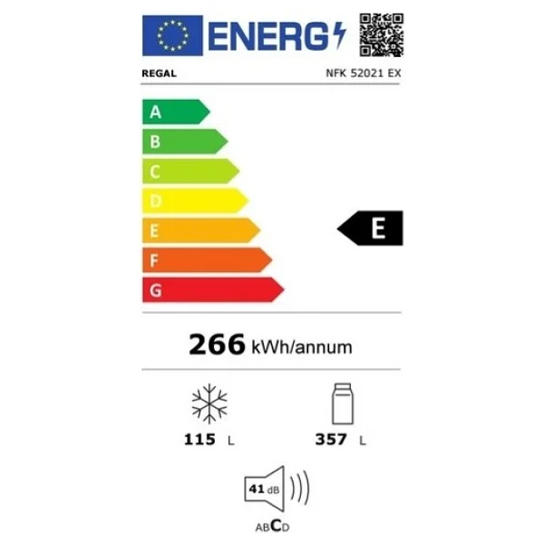 Regal Nfk 52021 Ex Kombi No Frost Buzdolabı - Görsel 3