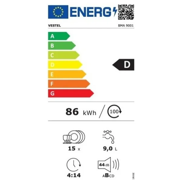 Vestel Bma 9001 Ankastre Bulaşık Makinesi - Görsel 9