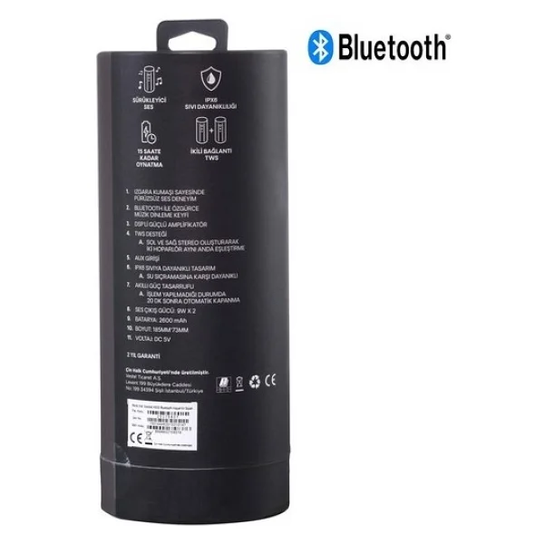 Vestel Desibel H500 Bluetooth Hoparlör Siyah - Görsel 8
